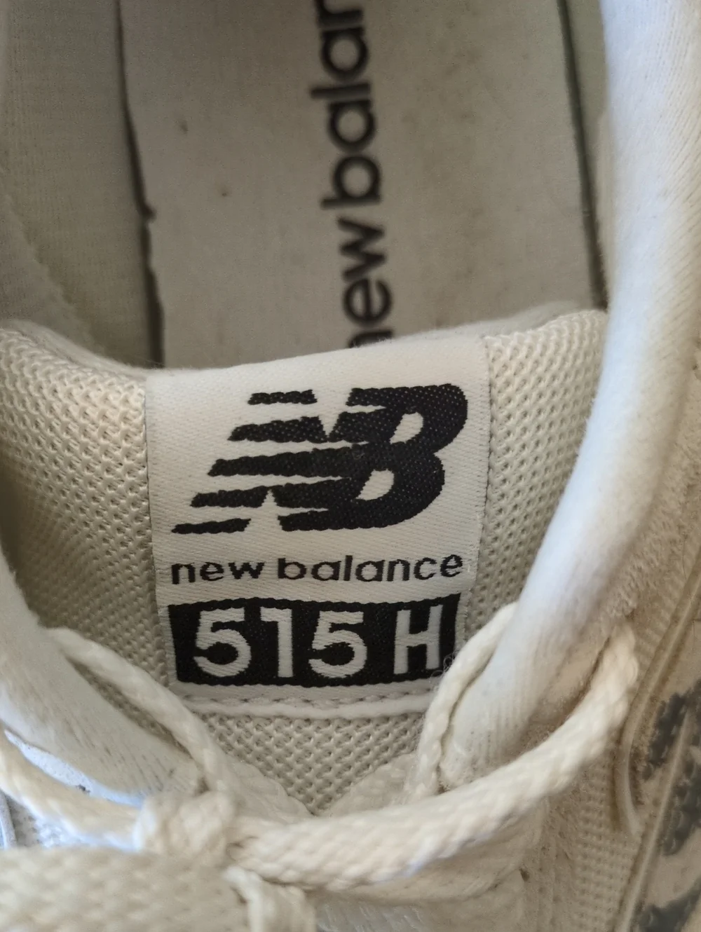 New Balance 515H White and Gray Athletic Lace-Up Sneakers